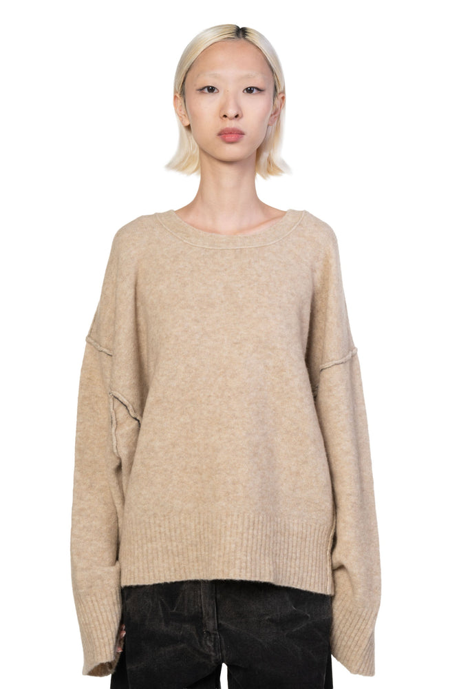 Yak Boxy Sweater Natural