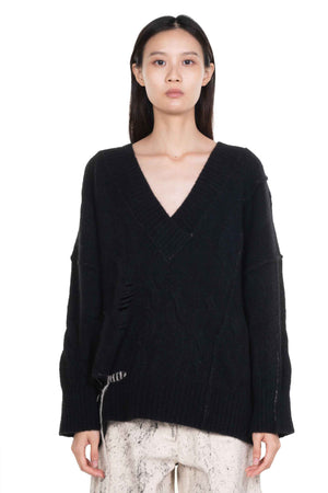 Yak V-Neck Oversize Jumper