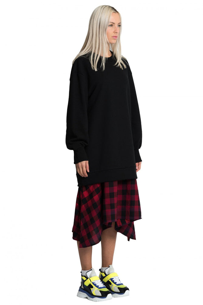 Juun. J Red Pleated Dress