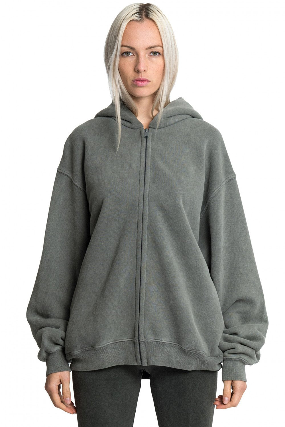 Yeezy Zip Up Hoodie Gravel for Women | UJNG