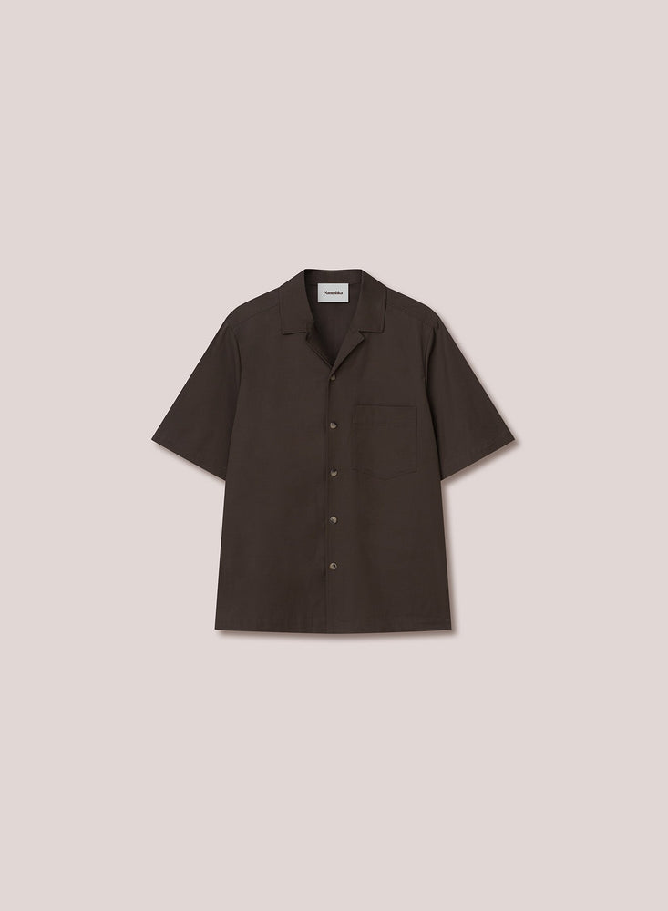 Nanushka Bodil Tech Twill Shirt Soil