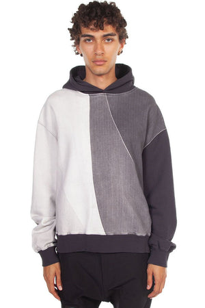 C2H4 Grey Arc Sculpture Print Hoodie