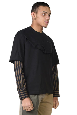 Feng Chen Wang 2 in 1 long Sleeve T-Shirt Black