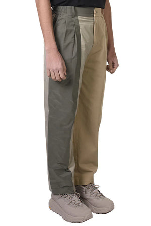 Feng Chen Wang Khaki Panelled Trousers