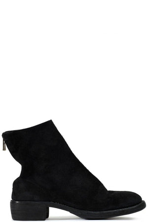 Guidi 796z horse reverse leather back zip boots black