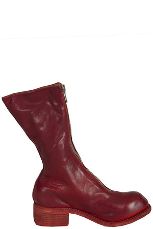 Guidi PL9 1006T red front zip boots