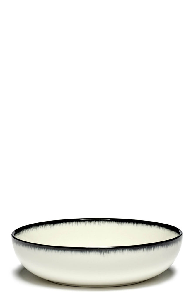 Ann Serax High Plate DÉ Off-White Black Var A