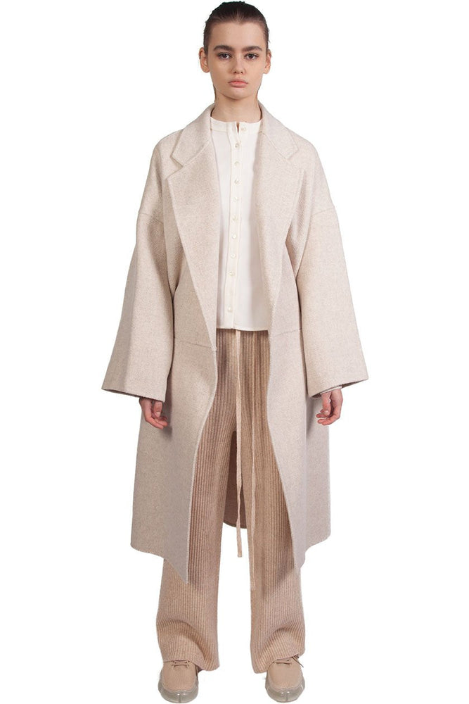 KinderSalmon Ivory Oversized Coat