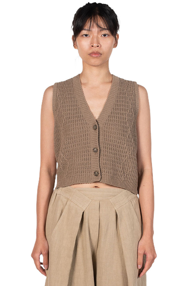 Monica Cordera Amber Knit Linen Top
