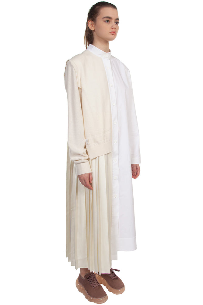 Recode Pleated Long Shirt Dress for Women