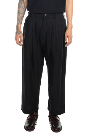 Ziggy Chen Front Pleated Tapered Long Trousers
