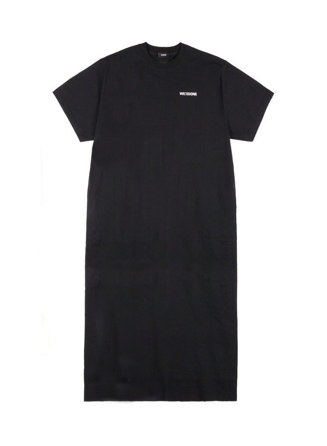 We11done Black Logo Print Long T-shirt