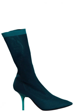 Yeezy Season 7 Transparent Knit Ankle Boots