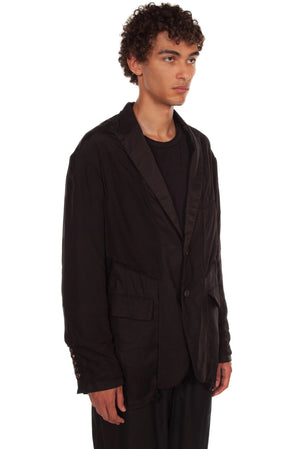 Ziggy Chen Deconstructed Black blazer