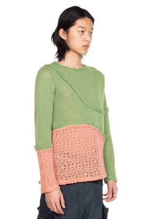 Andersson Bell Contrast Panel Boatneck Sweater