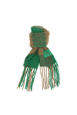 Billy New Check Scarf Green