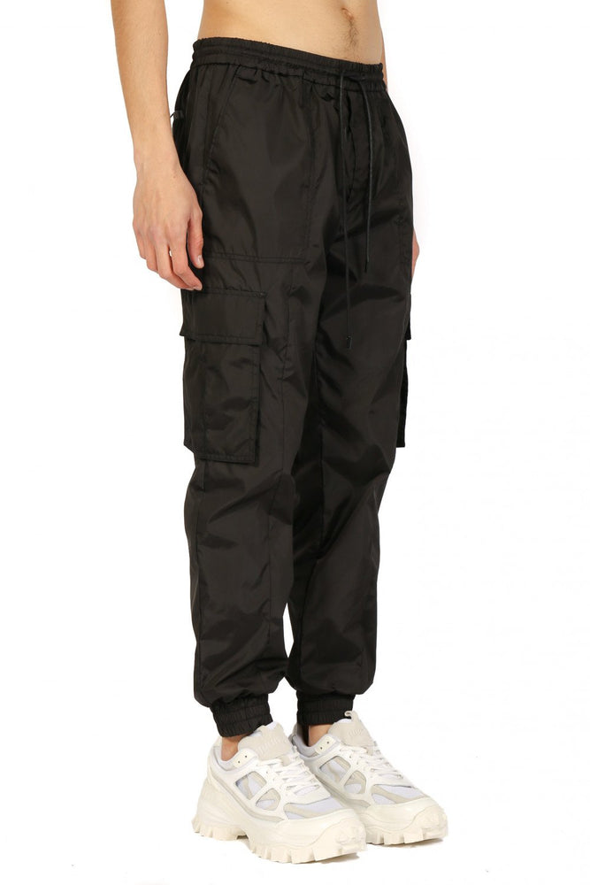 JuunJ Black Cargo Jogging Pants