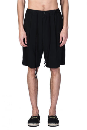 Christian Dada Black String Waist Shorts