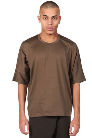 Kar Round Neck Brown T-shirt for Men