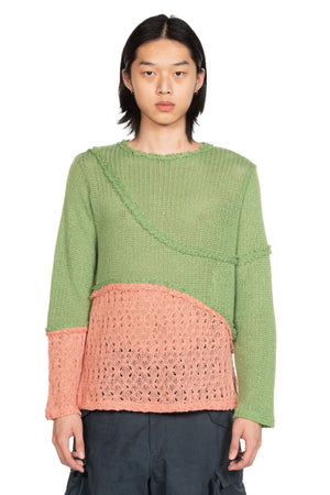 Andersson Bell Contrast Panel Boatneck Sweater