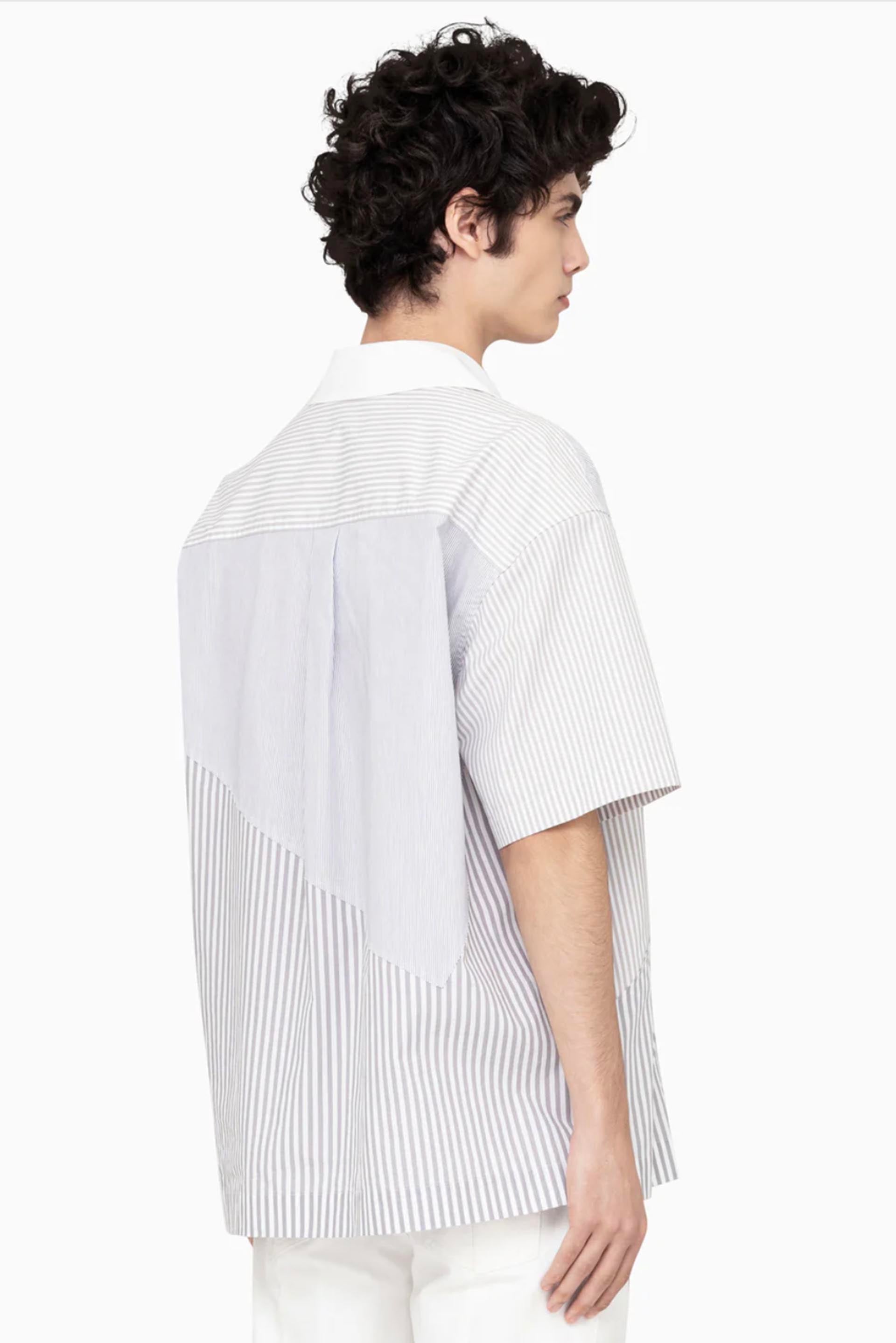 Feng Chen Wang Short Sleeve Patchwork Shirt | UJNG