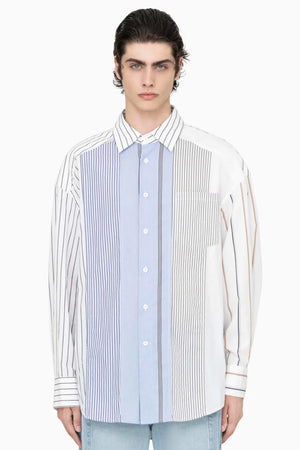 Feng Chen Wang Multi Striped Shirt