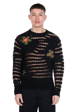 Flower Sheer Sweater