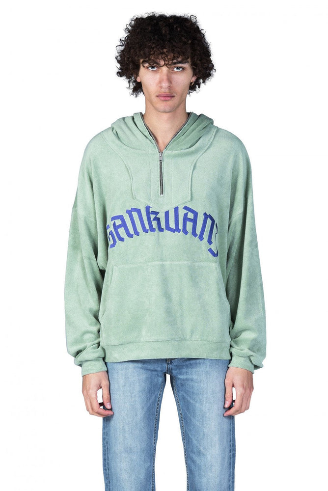 Sankuanz Green Logo Hoodie