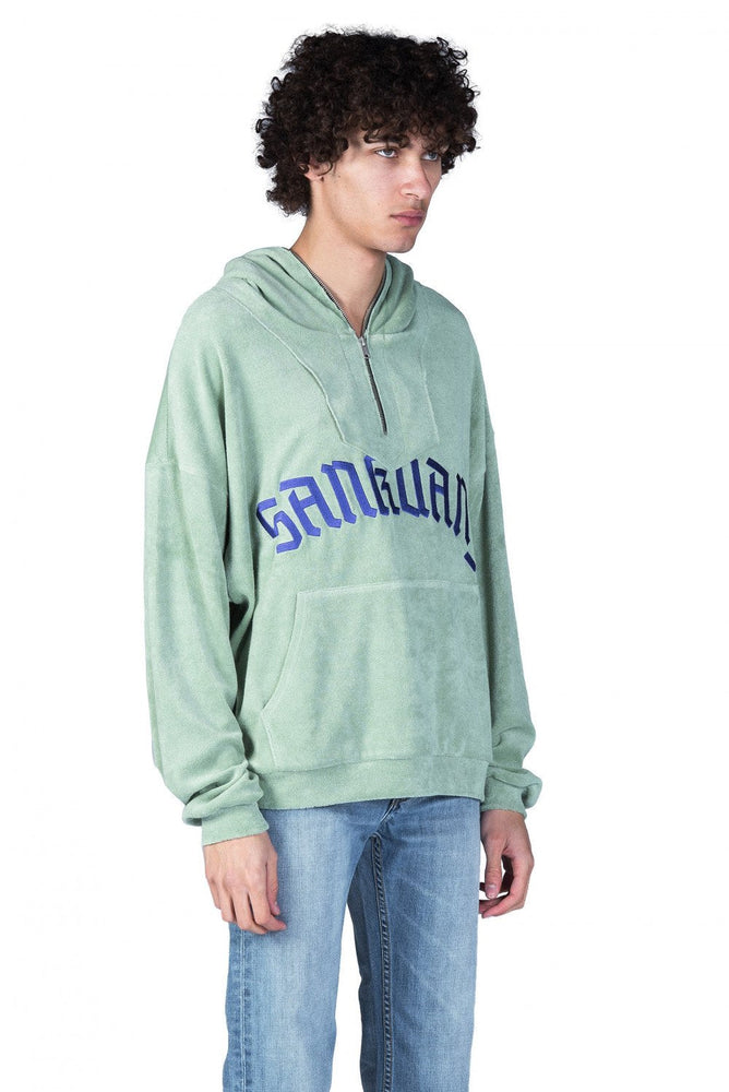 Sankuanz Green Logo Hoodie