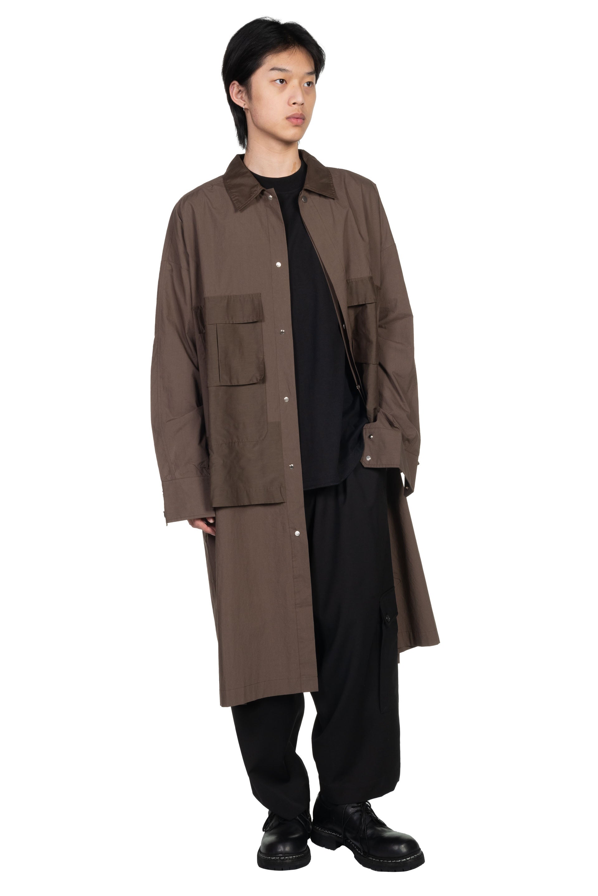 Joe Chia Habanya Long Jacket Umber | UJNG