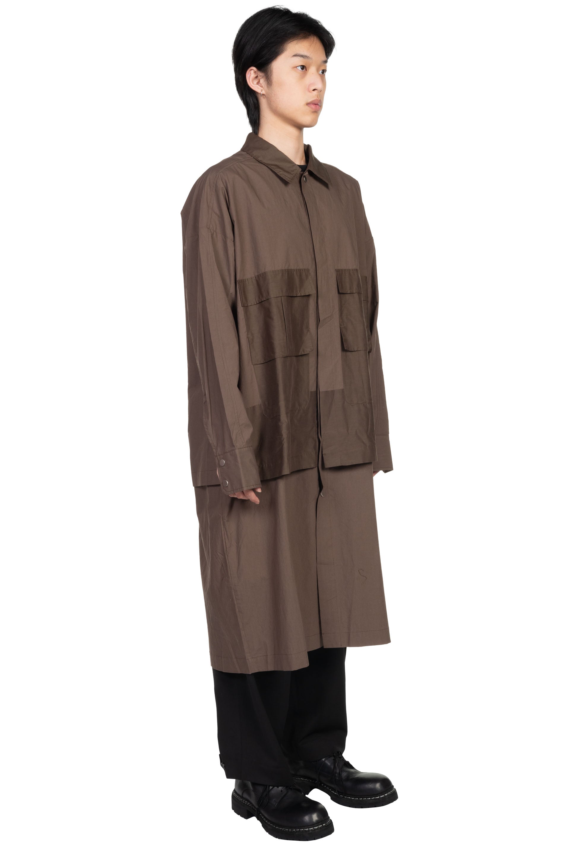 Joe Chia Habanya Long Jacket Umber | UJNG