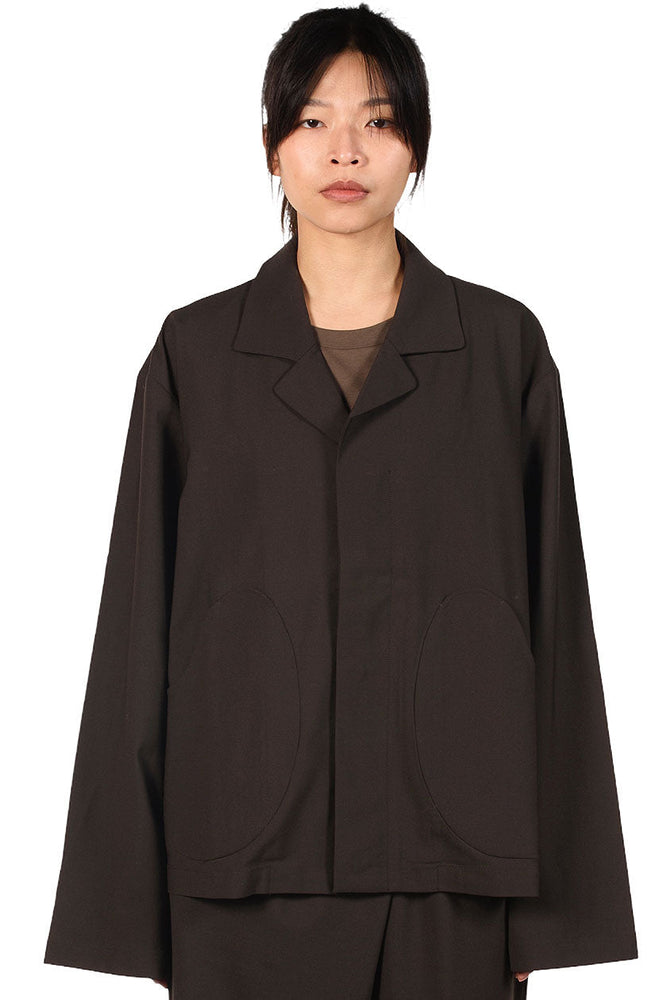 Kar Chocolate Round Pocket Jacket