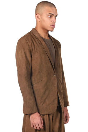 Kar-studio Cotton Blazer Persimmon Dyed