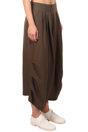 Kar Side Pleated Linen Trousers