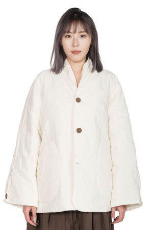 Kar White Cotton Jacket