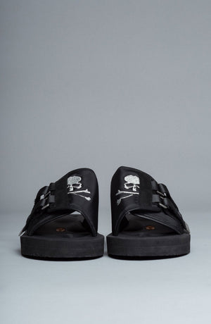 black Mastermind x Suicoke buckle sandals