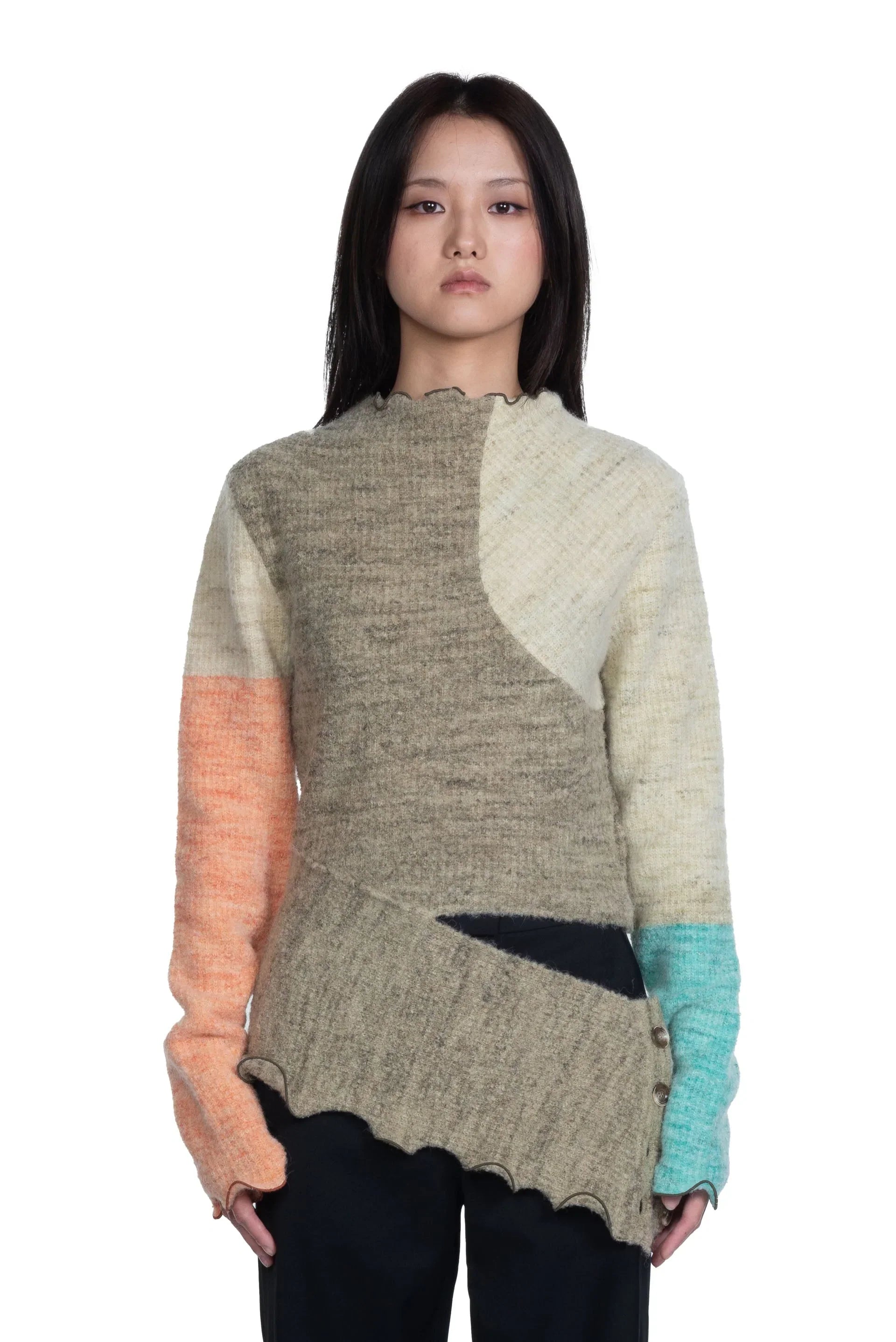 Melani Color Block Knit Top
