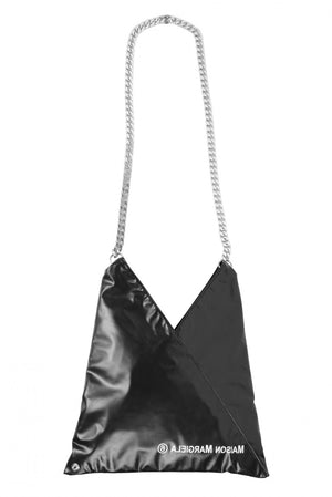 MM6 Black Shiny Japanese Shoulder Bag
