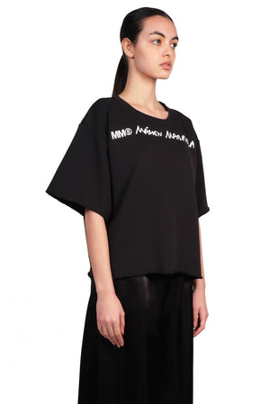 MM6 Wide Cropped T-Shirt for women