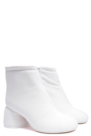 MM6 White Padded Boot