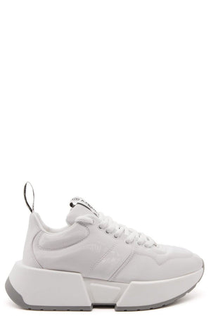 MM6 Bright White Leather Sneaker