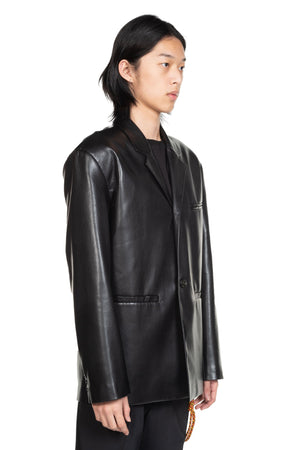 Nanushka Sanco OKOBOR Alt-Leather Jacket Black