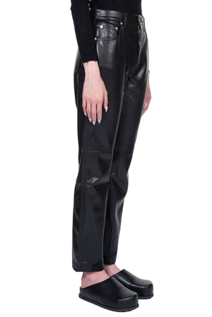 Nanushka Vinni Vegan Leather Pants Black
