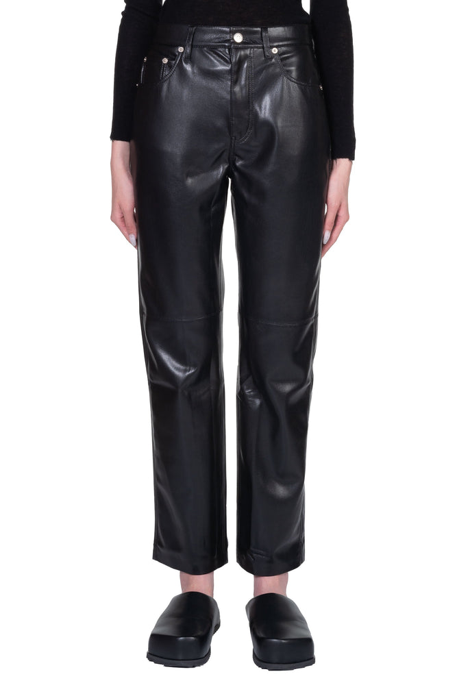 Nanushka Vinni Vegan Leather Pants Black