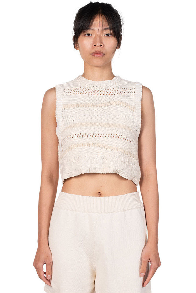 Monica Cordera Natural Patched Waistcoat