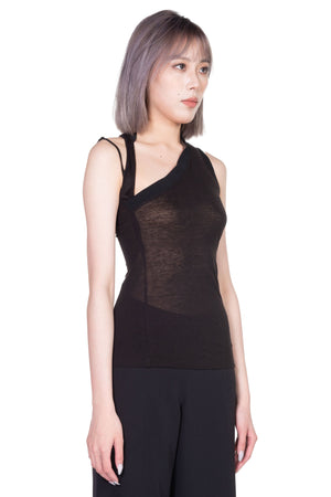 Oude Waag Asymmetric Knitted Vest