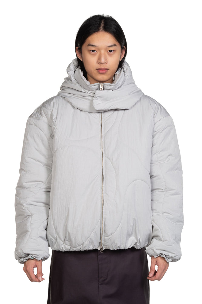 P. Andrade Rio Puffer Jacket Light Grey