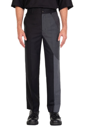 Panelled Wool Trousers