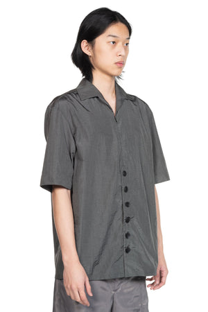 Peng Tai Button Zip Working Shirt Moon Mist