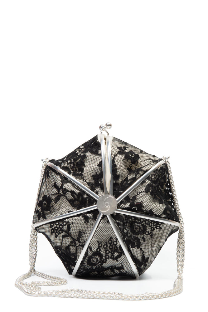 Peng Tai Squid Ink Silk Lace Umbrella Purse
